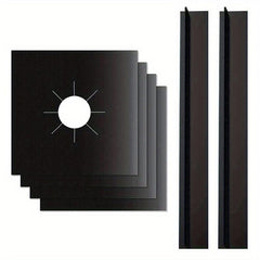 4pcs 0.2mm Gas Stove Mat High Temp Safe Non-toxic