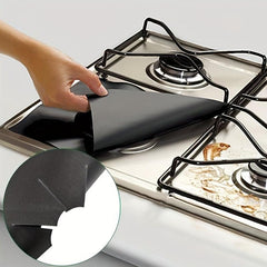 4pcs 0.2mm Gas Stove Mat High Temp Safe Non-toxic