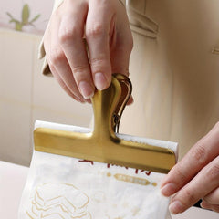 Stainless Steel T-Shaped Sealing Clips for Food Storage