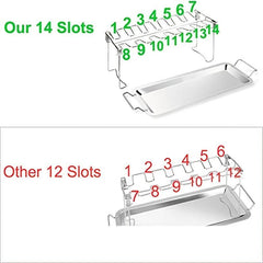 Grill Rack Chicken Wing Leg Rack Stainless Steel Foldable BBQ Rack