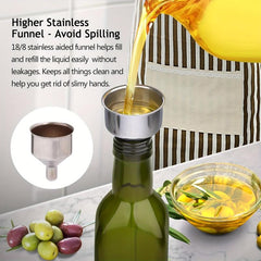 6pcs 17oz Glass Olive Bottle Dispenser 500ml Green And Vinegar Cruet