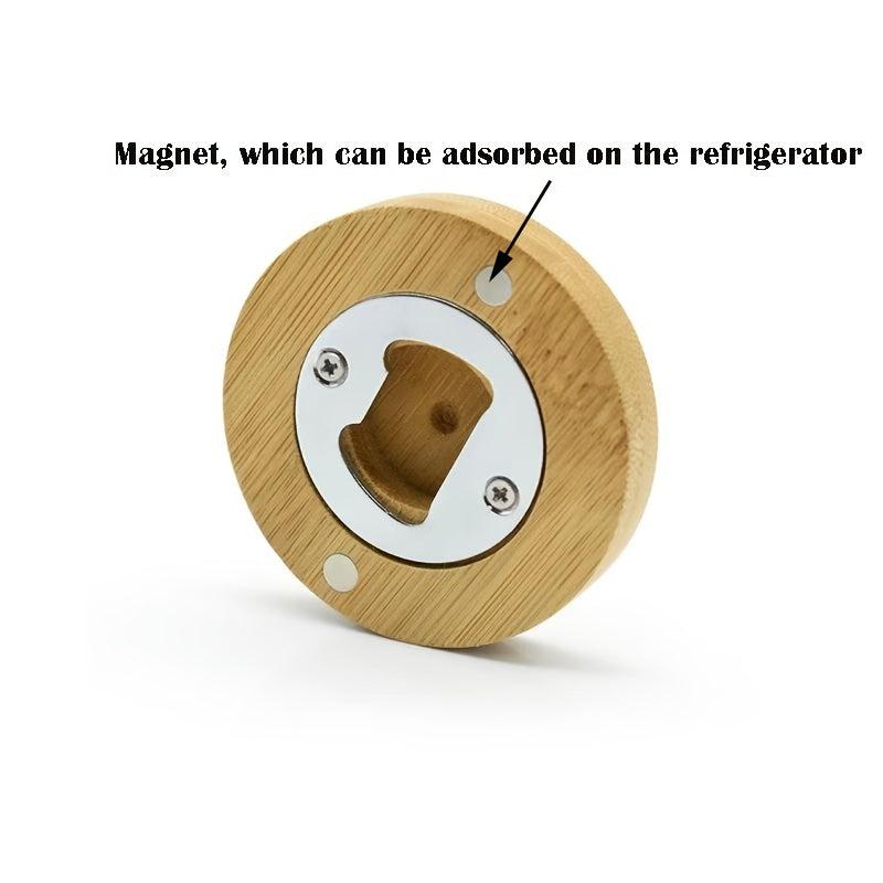 Magnetic Bamboo Bottle Opener for Restaurants and Bars