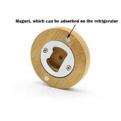 Magnetic Bamboo Bottle Opener for Restaurants and Bars
