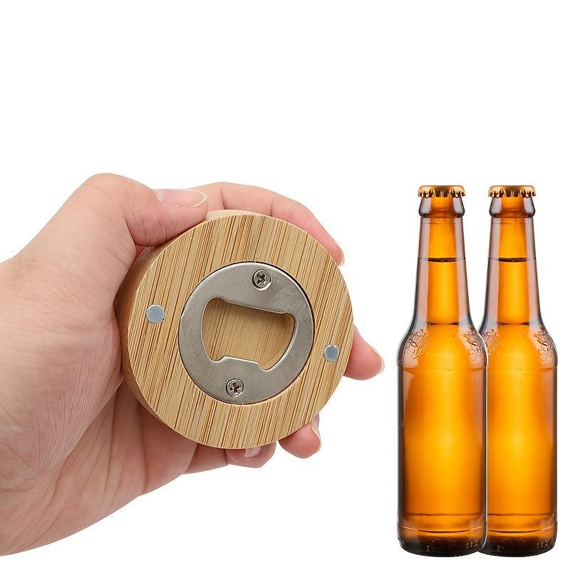 Magnetic Bamboo Bottle Opener for Restaurants and Bars