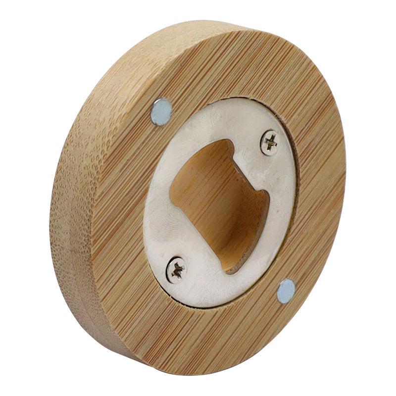 Magnetic Bamboo Bottle Opener for Restaurants and Bars