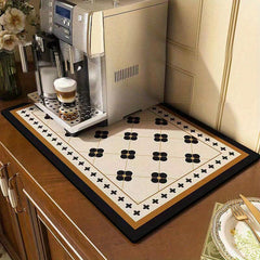 Vintage American Brick Coffee Maker Mat - Kitchen Accessory