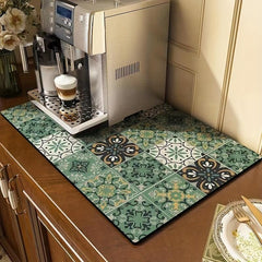 Vintage American Brick Coffee Maker Mat - Kitchen Accessory