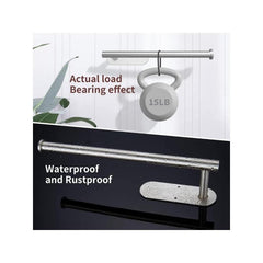 Adhesive Stainless Steel Paper Towel Holder Kitchen Wall Mount