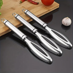3pcs Stainless Steel Fish Scale Remover Peeler Cleaner