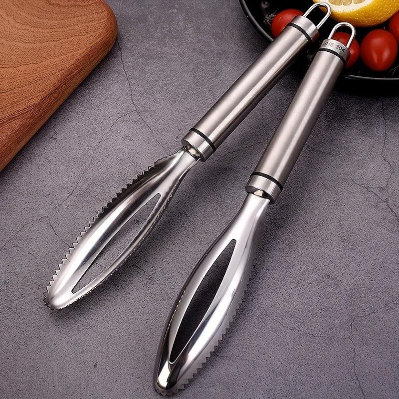 3pcs Stainless Steel Fish Scale Remover Peeler Cleaner
