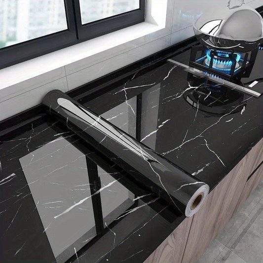 Marble Self Adhesive Waterproof Wallpaper Kitchen High Temperature Resistance