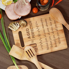Engraved Bamboo Cutting Board - 40th Birthday Gift for Mom, Sister
