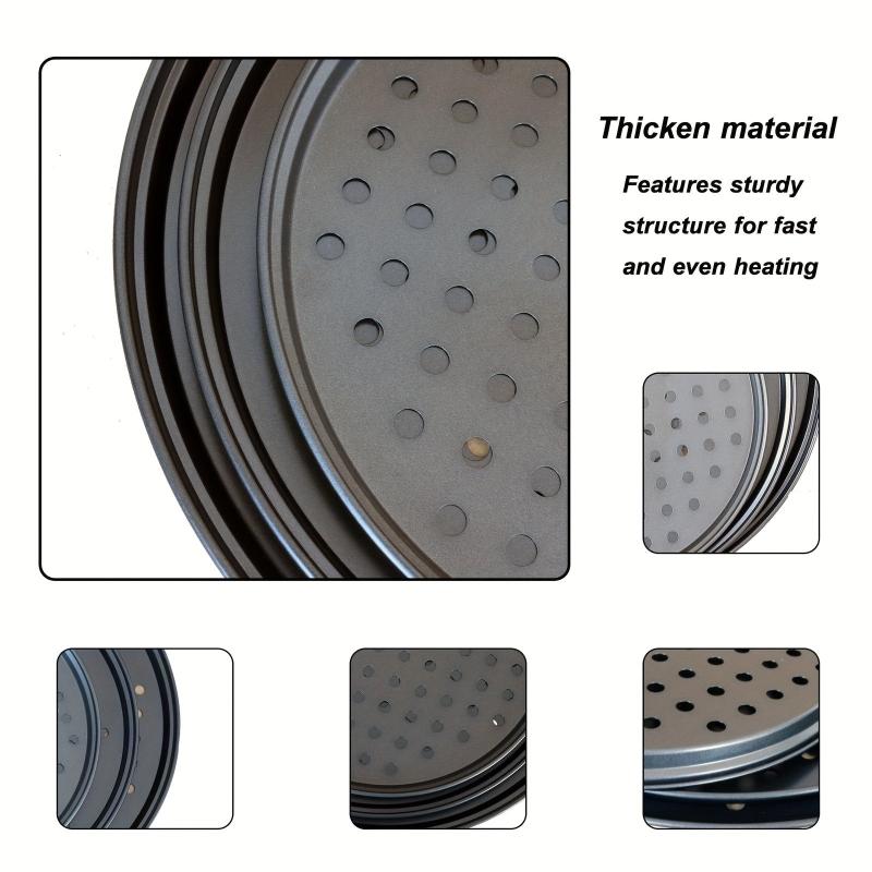 1pc Nonstick Pizza Baking Pan Metal Round Pizza Tray