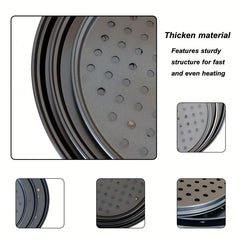 1pc Nonstick Pizza Baking Pan Metal Round Pizza Tray