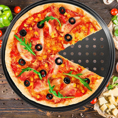 1pc Nonstick Pizza Baking Pan Metal Round Pizza Tray