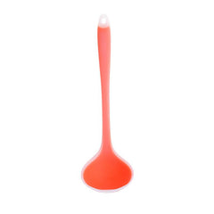 1pc Translucent Silicone Soup Spoon Kitchen Non Stick Cooking Spoon