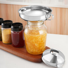 Stainless Steel Canning Funnel for Wide and Regular Mason Jars