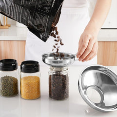 Stainless Steel Canning Funnel for Wide and Regular Mason Jars