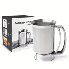 Stainless Steel Batter Separator Cupcake Funnel Mixing Dispenser