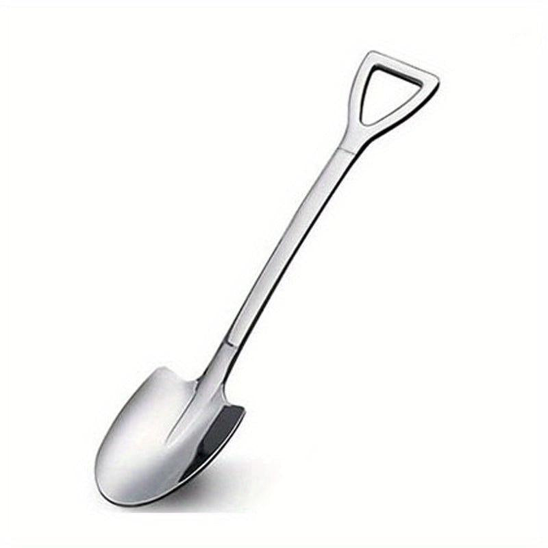 4pcs Creative Shovel Shape Spoon Stainless Steel Kitchen Spoon