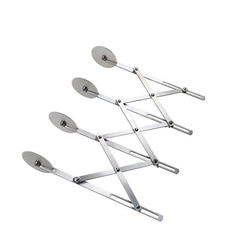 Stainless Steel Pizza Cutter Wheel with 3 Wheels - Easy Slicing