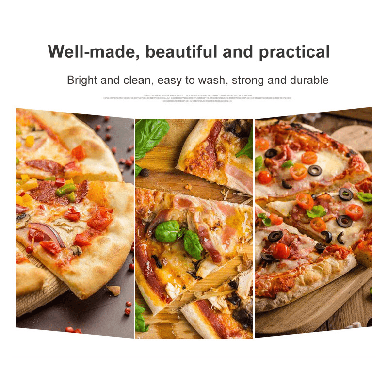 Stainless Steel Pizza Cutter Wheel with 3 Wheels - Easy Slicing