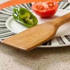 2pcs Bamboo Utensils Cooking Spatula Shovel Stirring Salad Kitchen Accessaries