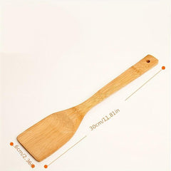 2pcs Bamboo Utensils Cooking Spatula Shovel Stirring Salad Kitchen Accessaries