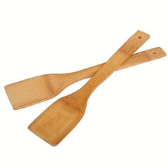 2pcs Bamboo Utensils Cooking Spatula Shovel Stirring Salad Kitchen Accessaries