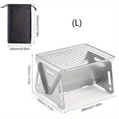 Portable Stainless Steel BBQ Grill for Outdoor Camping