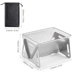 Portable Stainless Steel BBQ Grill for Outdoor Camping