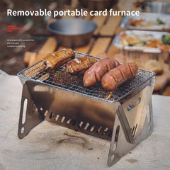 Portable Stainless Steel BBQ Grill for Outdoor Camping