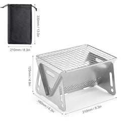 Portable Stainless Steel BBQ Grill for Outdoor Camping