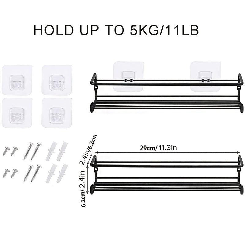 Kitchen Wall Shelf Storage Rack Metal Household Seasoning Spice Storage Rack
