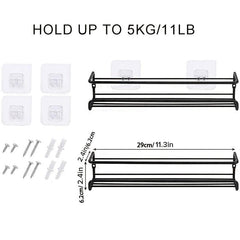 Kitchen Wall Shelf Storage Rack Metal Household Seasoning Spice Storage Rack