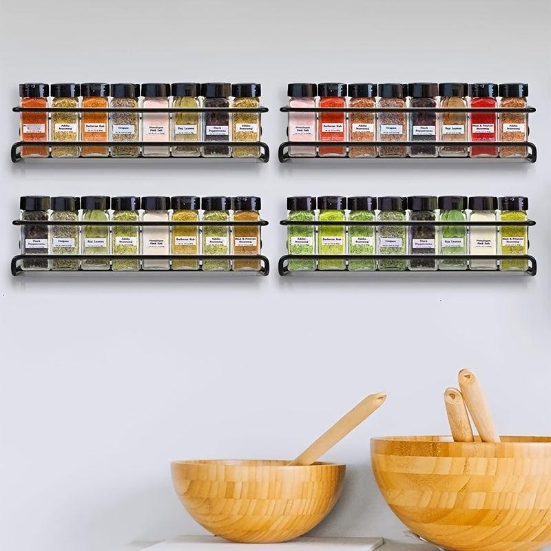 Kitchen Wall Shelf Storage Rack Metal Household Seasoning Spice Storage Rack