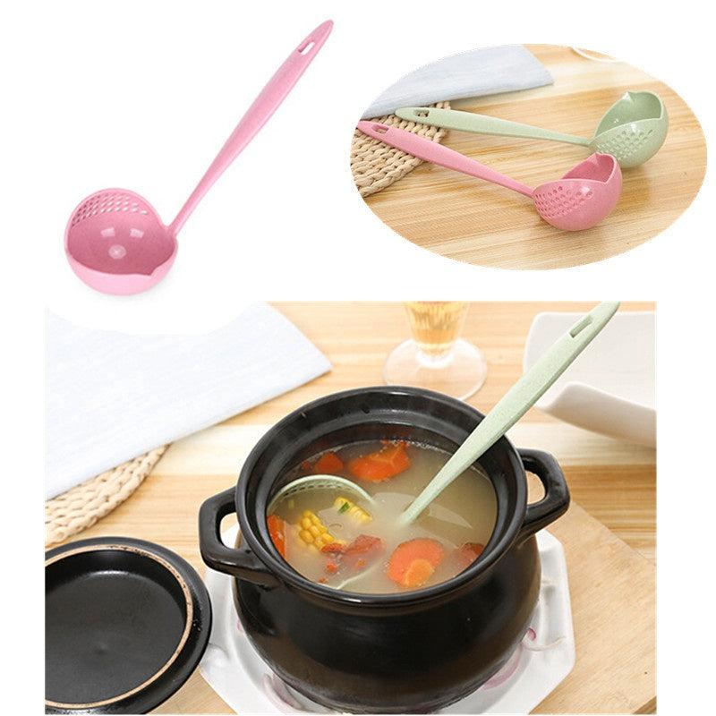 2-in-1 Hot Pot Dinnerware Porridge Soup Spoon with Filter Skimmer