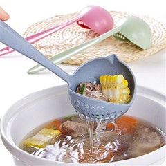 2-in-1 Hot Pot Dinnerware Porridge Soup Spoon with Filter Skimmer