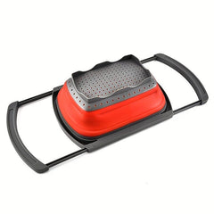 1pc Fruit Basket Vegetable Basket Foldable Telescopic Drainer Basket