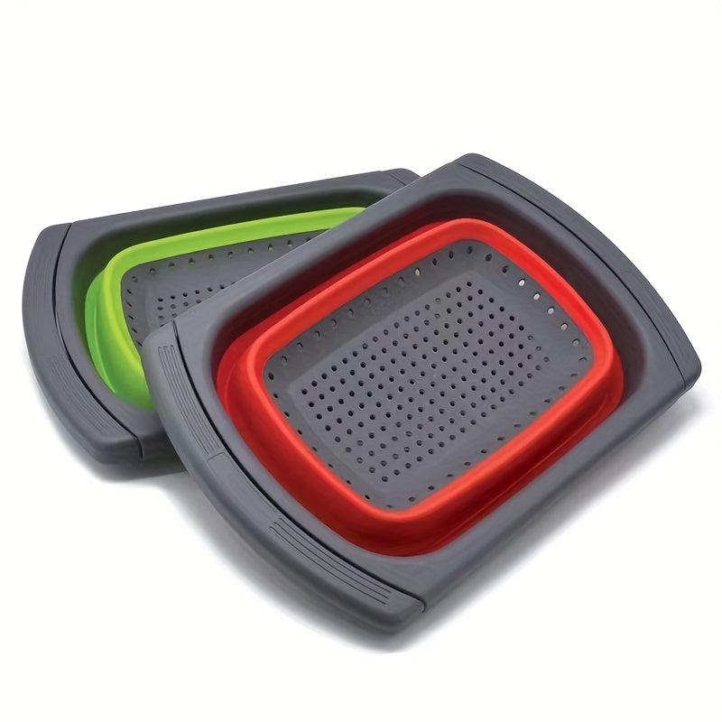 1pc Fruit Basket Vegetable Basket Foldable Telescopic Drainer Basket