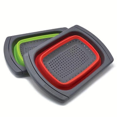 1pc Fruit Basket Vegetable Basket Foldable Telescopic Drainer Basket