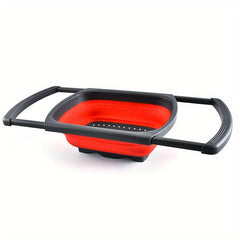 1pc Fruit Basket Vegetable Basket Foldable Telescopic Drainer Basket