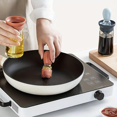 Kitchen Bottle With Brush Pot, Quantitative Brush BBQ Brush Creative Cactus