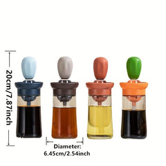 Kitchen Bottle With Brush Pot, Quantitative Brush BBQ Brush Creative Cactus