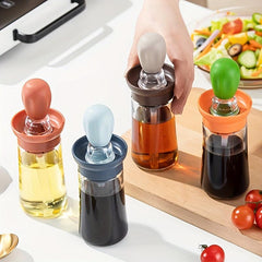 Kitchen Bottle With Brush Pot, Quantitative Brush BBQ Brush Creative Cactus