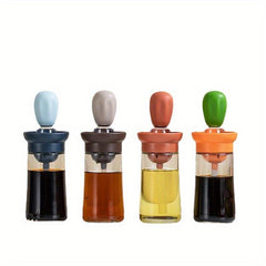 Kitchen Bottle With Brush Pot, Quantitative Brush BBQ Brush Creative Cactus