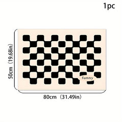 Silicone Dish Drying Mat & Checkerboard Tableware Pad