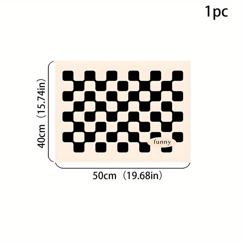 Silicone Dish Drying Mat & Checkerboard Tableware Pad