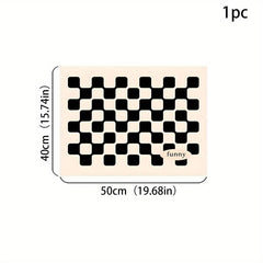 Silicone Dish Drying Mat & Checkerboard Tableware Pad