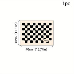 Silicone Dish Drying Mat & Checkerboard Tableware Pad